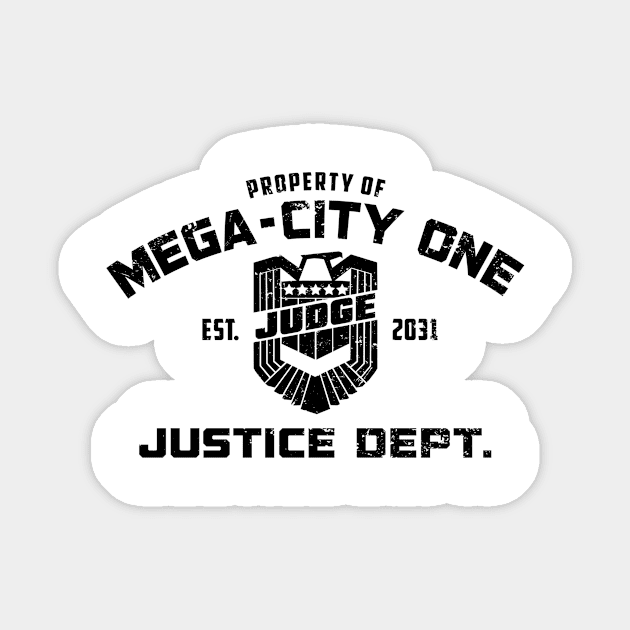 Property of Dredd (Black) Sticker by Nerdology